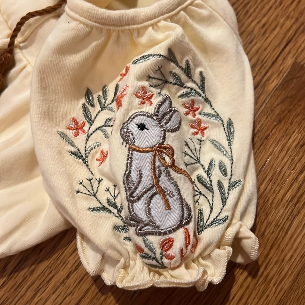 Easter romper.  EUC - worn once for about 20 minutes.